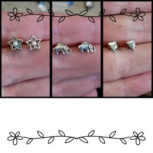 Silver Stud Earrings